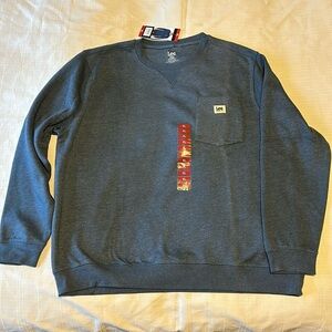 Men’s Lee Sweatshirt, Blue, XL, New with Tags